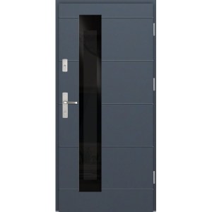 Ocelové venkovní dveře WIKĘD GLASS LOFT GL03A