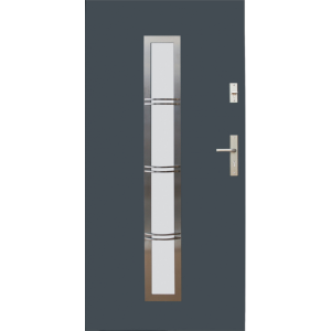 Ocelové venkovní dveře WIKĘD - VZOR 12B